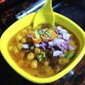 Itikona Banerjee's cooksnap of when they made Bengali style Ghugni.
