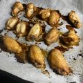 El cooksnap de Elena cuando hizo 343. Alitas y muslitos pollo en adobo agridulce al punto picante.