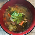 El cooksnap de Maiko Kamata cuando hizo Sopa de pollo y verduras.