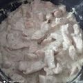 G Farkas Mária Cooksnap-ja, amikor elkészítette a(z) Mustáros csirkemell csíkok receptet.