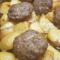 Cooksnap από Kostas 69 στη συνταγή Μπιφτέκια αφράτα με λεμονάτες πατάτες στο φούρνο