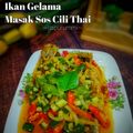 Cooksnap Norashikin Rahmat semasa beliau membuat Ikan Gelama Masak Sos Cili Thai.