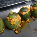 El cooksnap de Raspa cuando hizo Calabacines rellenos con atún y pimientos.