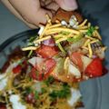  Vedangi Kokate's cooksnap of when they made Chapati chapati chat.