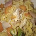 Cooksnap dari Nila Triwidyani untuk resep Mie Kuah bakso sosis pedas tanpa MSG