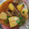 Sana Owais's cooksnap of when they made Alu Gosht.