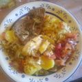 El cooksnap de Juan cuando hizo Bifes a la criolla.