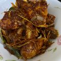 Cooksnap Inaz Sa’ad semasa beliau membuat Ayam masak serai.