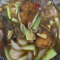 Cooksnap Nuraliyah Mn semasa beliau membuat Ikan Tenggiri Masak Tauchu.