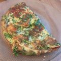 El cooksnap de Mayra Perez cuando hizo Omelette de acelga, zanahoria y queso.