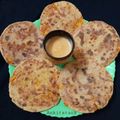 Ankita Tank Parmar's cooksnap of when they made Farali mix flour aloo paratha (bhakhri).