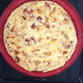 El cooksnap de conxi cuando hizo Pastel de pollo, jamón y queso.