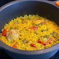 El cooksnap de Elena cuando hizo Arroz con pollo y champis 🥘.