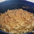 Josh's cooksnap of when they made Mac And Cheese Crockpot.