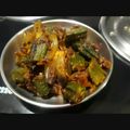 Rakhi Gupta का कुकस्नैप जब उन्होंने भिंडी दो प्याजा (Bhindi do pyaza recipe in hindi) बनाया था।