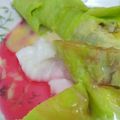 Cooksnap dari Indah untuk resep Es pisang ijo tanpa kukus adonan kulit