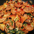 El cooksnap de Nuria_Es cuando hizo Níscalos con ajo y perejil.