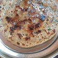 Pooja Garg's cooksnap of when they made Aloo Paratha.