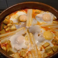El cooksnap de pensamiento cuando hizo Huevos a la flamenca con judias, guisantes, chorizo y jamón serrano.