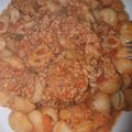 El cooksnap de Carlos Torres cuando hizo Guiso con carne y macarrones.