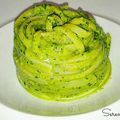 il Serena Delfi quando ha preparato Linguine, al pesto di rucola,e pistacchi