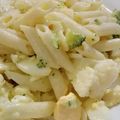 El cooksnap de Amparo&Ari cuando hizo Ensalada de pasta con brócoli y coliflor.