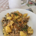 El cooksnap de Camila Pizarro cuando hizo Fricasé de jurel económica y rica.