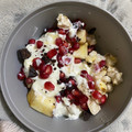 El cooksnap de Ninita Maharai cuando hizo Yogur griego con granada, arroz, miel y nibs de chocolate.