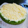 Cooksnap dari Feirina untuk resep Bolu Kukus Pandan Keju (#pr_recookanekabolkus)
