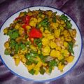 Nirmala Rajput का कुकस्नैप जब उन्होंने मक्का की घुघनी चाट (Corn Ghughani Chat) बनाया था।