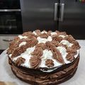 El cooksnap de Ana Isabel Castaño cuando hizo Tarta de yogurt rellena de trufa.