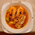 El cooksnap de Martha Noyola cuando hizo Caldo de Camarón con Vegetales y Chile Guajillo.