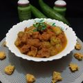 Vandana Johri का कुकस्नैप जब उन्होंने तरोई मूंगदाल बड़ी की सब्जी और परांठा (Tori Mung Dal Sabzi Recipe in Hindi) बनाया था।