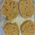 El cooksnap de Pia Strella cuando hizo Hamburguesas de arroz yamaní con verduras.