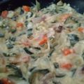 El cooksnap de Carmeta cuando hizo Revuelto de calabacín con panceta.