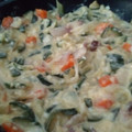 El cooksnap de Carmeta cuando hizo Revuelto de calabacín con panceta.