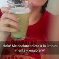 El cooksnap de Carla Elizabeth cuando hizo Limonada con menta y jengibre, una delicia!.