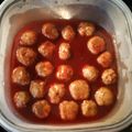 Walter's cooksnap of when they made Swedish Meatballs.