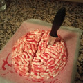 El cooksnap de Virginia. cuando hizo Tarta de cerebro para Halloween.