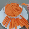 El cooksnap de Fatimilla cuando hizo Hummus de pimientos de piquillo.