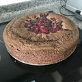 El cooksnap de Isaías cuando hizo Queque de chocolate con frutos rojos 🍇.
