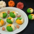Samita Sar's cooksnap of when they made ট্রাইকালার সন্দেশ (Tri colour sandesh recipe in Bengali).