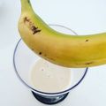 El cooksnap de Pirulina cuando hizo Smoothie Post - Entrenamiento (Banano, huevo, leche).