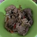 Cooksnap dari Retno Pertiwi untuk resep Daging slice Lombok ijo