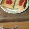 El cooksnap de Jonathan cuando hizo Colegial (budin de pan).