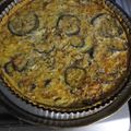 El cooksnap de Monica Carrizo cuando hizo Tarta de berenjena, queso y jamón.