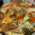 Kate's cooksnap of when they made Pancit Bihon (Sautéed Filipino Rice Noodles).
