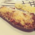 El cooksnap de Noelia cuando hizo Berenjenas 🍆 rellenas de soja texturizada.