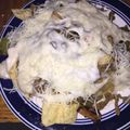 Alexandria Trigg's cooksnap of when they made Philly steak nachos.