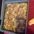 El cooksnap de Oriana Gabriela Holom cuando hizo Lomo de cerdo con patatas y verduras al horno🍆.